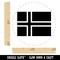 Iceland Flag Self-Inking Rubber Stamp for Stamping Crafting Planners